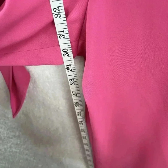 Prabal Gurung Wide Leg Tall Jumpsuit Romper 20W Pink Neck Bow Detail Barbiecore - Picture 10 of 16